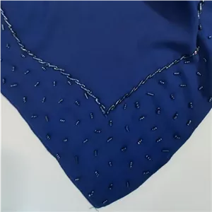 روسری جواهر دوزی شده کوپرا وکرپ کار دست 