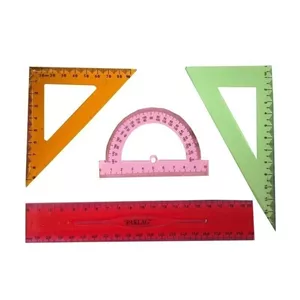 ست خط کش کد 005 مجموعه 4 عددی(علم گستر)