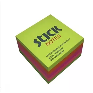 کاغذ یادداشت چسب دار سام استیک نوت (Stick Notes) سایز 7.5در7.5 سانتی متر(علم گستر)