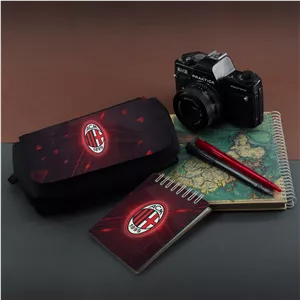 جامدادی و دفترچه طرح تیم فوتبال آ ث میلان AC Milan ورزشگاه سن سیرو San Siro