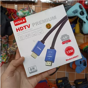 کابل hdmi از برند hiska با کیفیت تصویر 4k هیسکا اچ دی ام ای