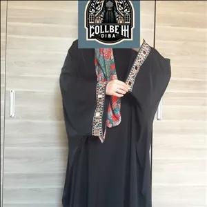 مانتو عبایی با خرج کار  سرمه دوزی و پارچه الیزهاز کلبه دیبا