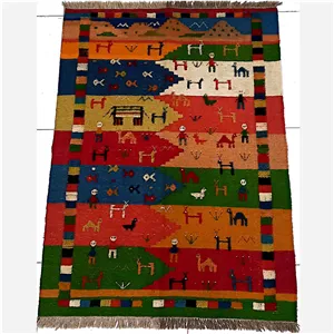 گلیم گبه بختیاری دستباف 1.5 متری