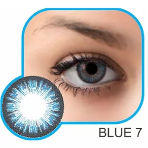 لنز چشم رنگی گلامور (GLAMOUR) مدل آبی کد 7 (Blue7)