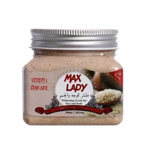 اسکراب شنی لایه بردار max lady با عصاره برنج