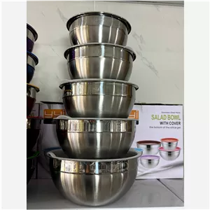 لگن درب دار استیل سفید