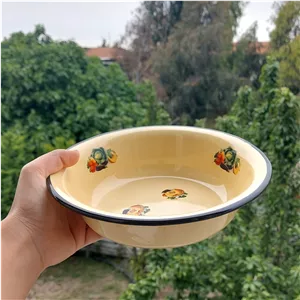 کاسه لعابی کف پهن روسی 900سی سی طرح کدو