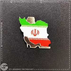 بج سینه نقشه ایران رنگی (20عددی)