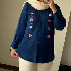   مانتو گلدوزی نگین
