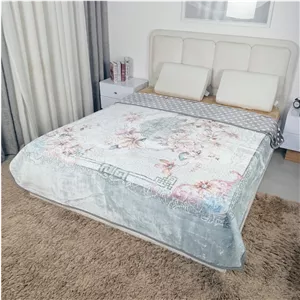 پتو ضخیم دونفره دو رو ابریشم برجسته برند بونیتو وارداتی c3