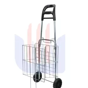 چرخ خرید مارال مدل استیل دسته اسپرت تاشو کد 1