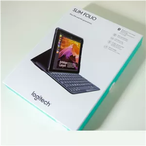 کیبورد تبلت لاجیتک مدل Slim Folio مناسب برای تبلت اپل iPad 5 6 Es9
