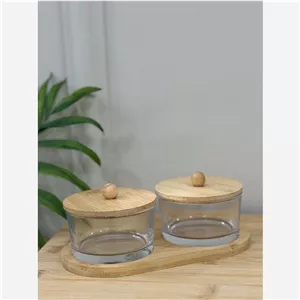 ست مربا خوری بلور بامبو ابعاد