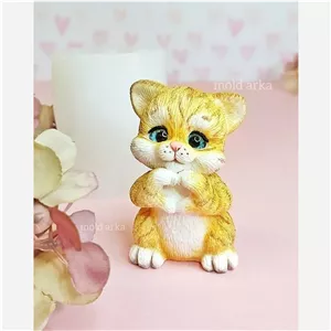 قالب سیلیکونی گربه قلبی 2
