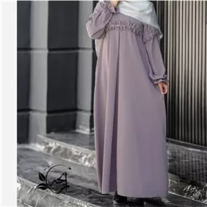 عبای زنانه چین دار جواهر دوزی شده ،جنس الیزه گرم بالا 