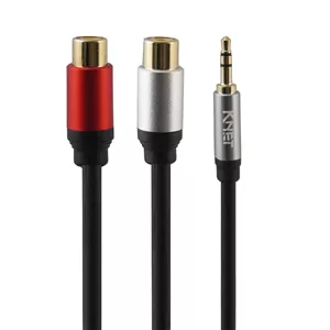 کابل 1 به 2 صدا کی نت K-C135 جک 3.5 به RCA ماده