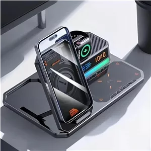 شارژر وایرلس و پایه نگهدارنده گرین لاین مدل 6IN1 Multi Functional Wireless