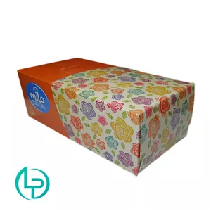 دستمال کاغذی جعبهای 300 برگ (150 برگ دولا) شرکت میلو