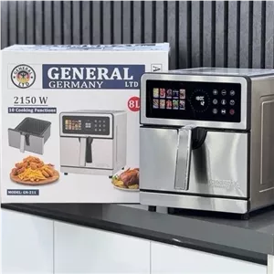 سرخ کن جنرال تمام استیل8لیتر دو المنت مدل GN211
