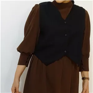 جلیقه زنانه کاملا مشکی