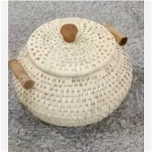خمره حصیری .کپو بافی.جای برنج 8ک (پس کرایه)