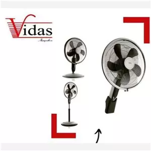 پنکه ویداس مدل vir-8036 سه حالته ایستاده،رومیزی و دیواری پنل دیجیتال 70 وات مجهز به ریموت کنترل