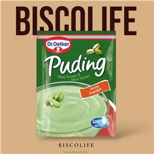 پودر پودینگ دکتر اوتکر Dr.Oetker ترکیه با طعم پسته آنتپ وزن 120 گرم