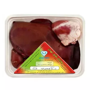 یک بسته دل و جگر گوسفندی نیم کیلویی