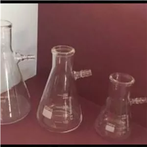 ارلن خلاء شیشه ای (Buchner flask) در حجم های مختلف