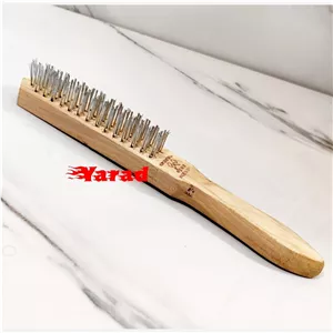 فرچه سیمی دسته چوبی سیم فولادی