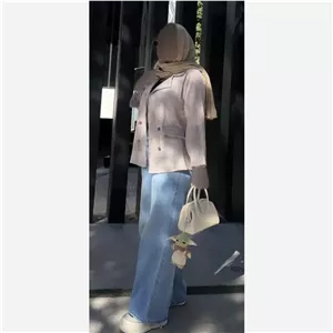 کت لینن زارا مدل هیلدا راه راه سایز 38 تا 46