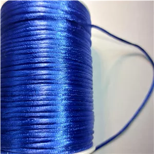 نخ قیطان ماکارون رنگ آبی تیره (یک متر)