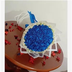 دسته گل روبانی