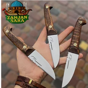 چاقو شکاری و قصابی فنر 19 سانتی قمی زنجان