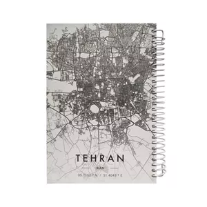 دفتر خاطرات تهران دوست داشتنی 100 برگ سیمی سفید خط دار 12x17cm