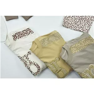 ست دخترانه بلوز دورس و شلوار کتان بگ طرح dior کد 11188