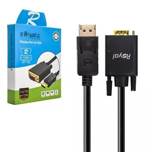 کابل DisplayPort به VGA رویال (Royal) طول 3 متر کد 8251