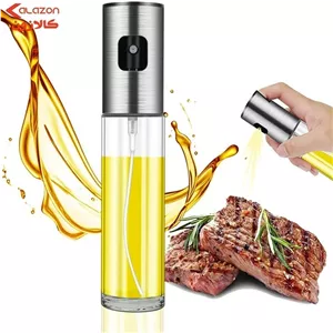 روغن ریز اسپری دار شیشه ای ظرفیت 100میلی لیتر