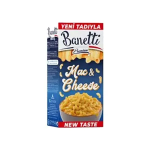 ماکارونی لوله ای ریز  Banetti مدل Mac - cheese وزن 206 گرم