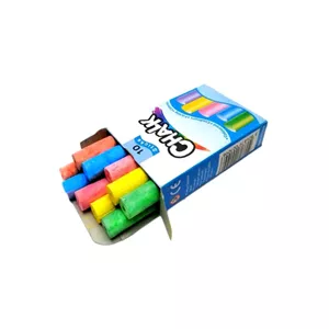 گچ تخته سیاه بسته 10 عددی رنگی 