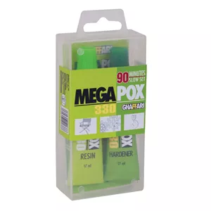 چسب خمیری دوقلو غفاری مدل MEGA POX حجم 34 میلی لیتر Rw6