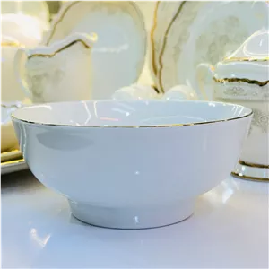 کاسه آبگوشت تقدیس طرح خط طلا چینی حمید
