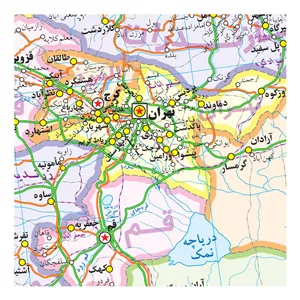نقشه تقسیمات کشوری ایران انتشارات گیتاشناسی نوین کد 1655