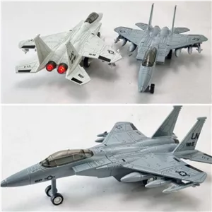اسباب بازی جنگنده F15 فلزی موزیکال و چراغ دار ماکت فلزی جنگنده F15 آمریکایی ماکت هواپیما