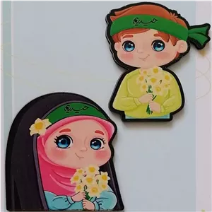 سنجاق سینه پیکسل چوبی مذهبی طرح غدیر مناسب عیدی و هدیه غدیری حیدری ام بسته ی 10 عددی