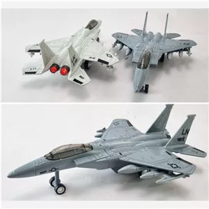 اسباب بازی جنگنده F15 فلزی موزیکال و چراغ دار ماکت فلزی جنگنده F15 آمریکایی ماکت هواپیما