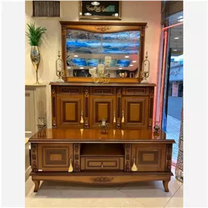 آینه کنسول ومیز تی وی ساده و منبتی