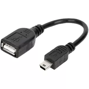 کابل OTG پلاستیک TPU 10سانتی متر برای درگاه Mini USB