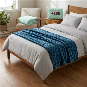 پتو مسافرتی شایسته مدل فایپکو اسکارلت مخمل سنگی سایز 155x205 سانتی متر