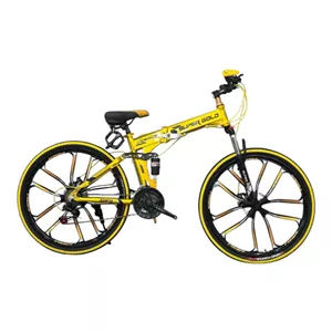 دوچرخه تاشو سوپر گلد مدل فول آلومینیوم 9900 سایز طوقه 26 اینچ مدل 2